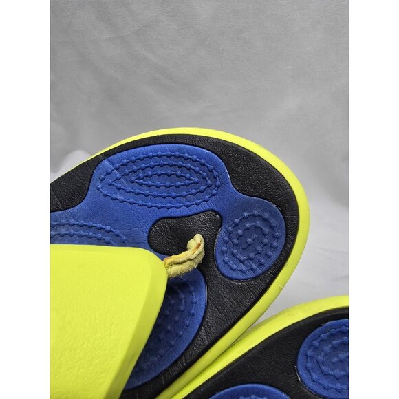 CROCS MODI SPORT Thong Flip Flops Unisex Mens 7 Women's Size 9-Yellow Blue Black - Picture 14 of 15